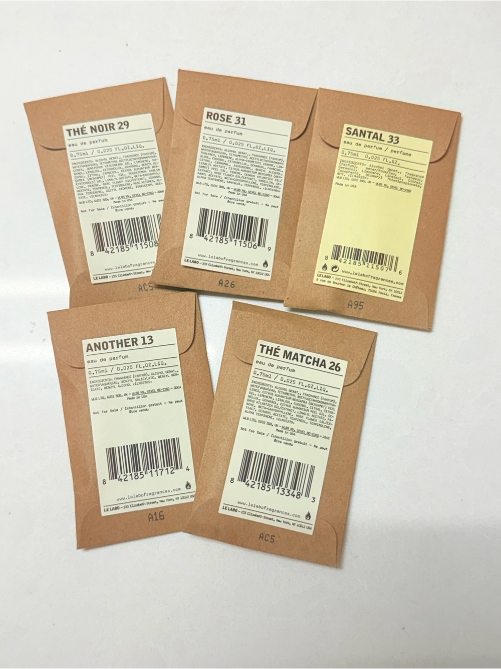 Le Labo Official Sample set